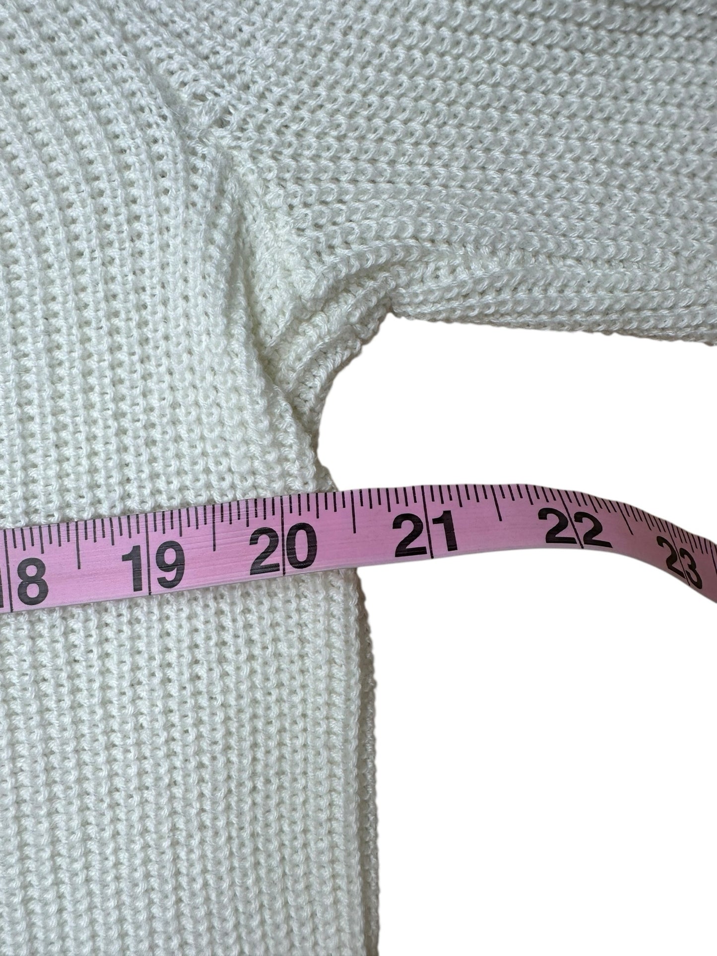 J. Crew White Cotton Sweater Size XS