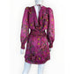WAYF NWT Magenta Stripe Floral Mini Dress Size S