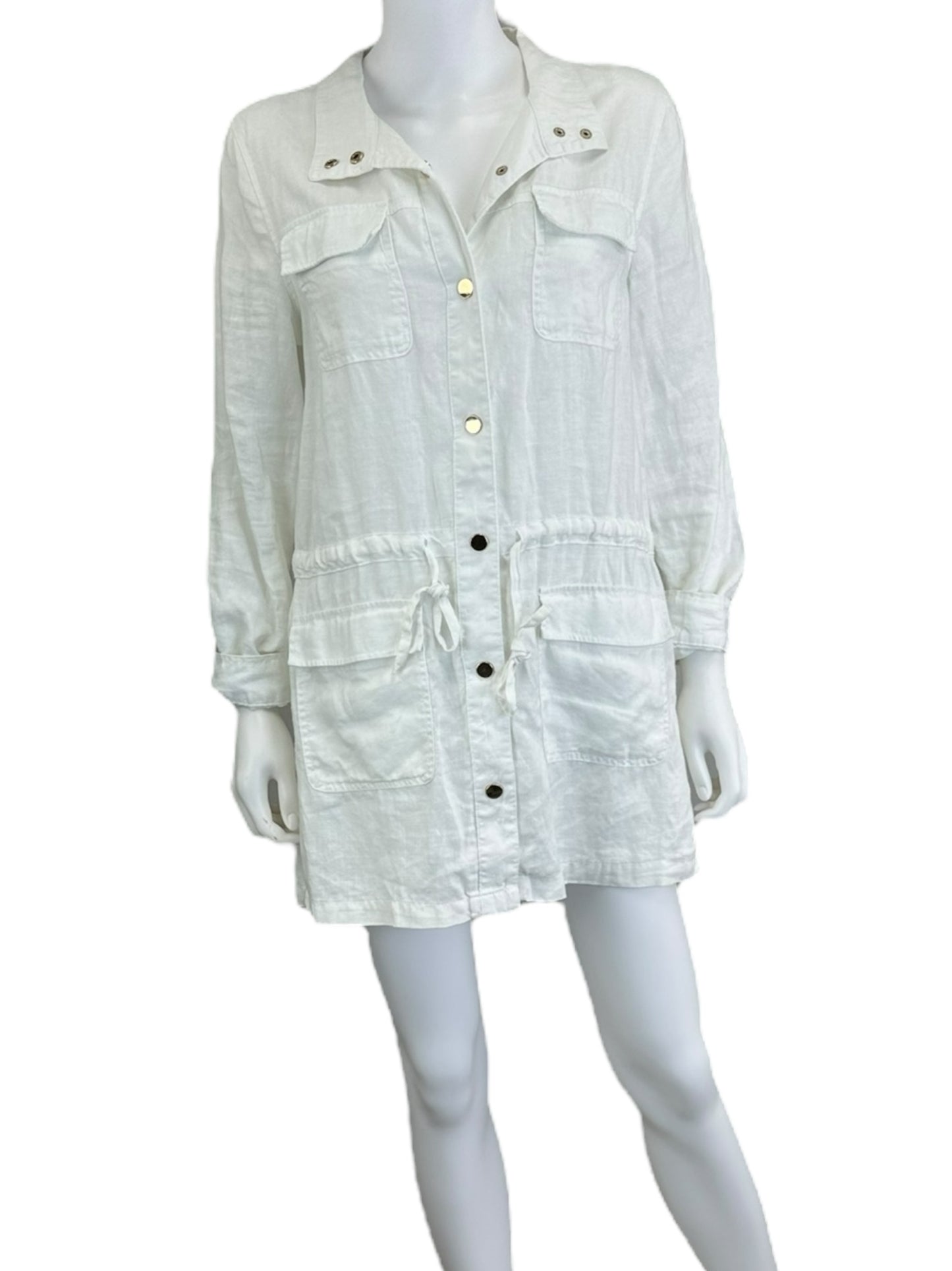 Jones & Co White Casual Jacket Size M