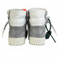 OFF WHITE c/o Virgil Abloh 3.0 OFF COURT Glitter Silver White High Top Sneakers Size 7B