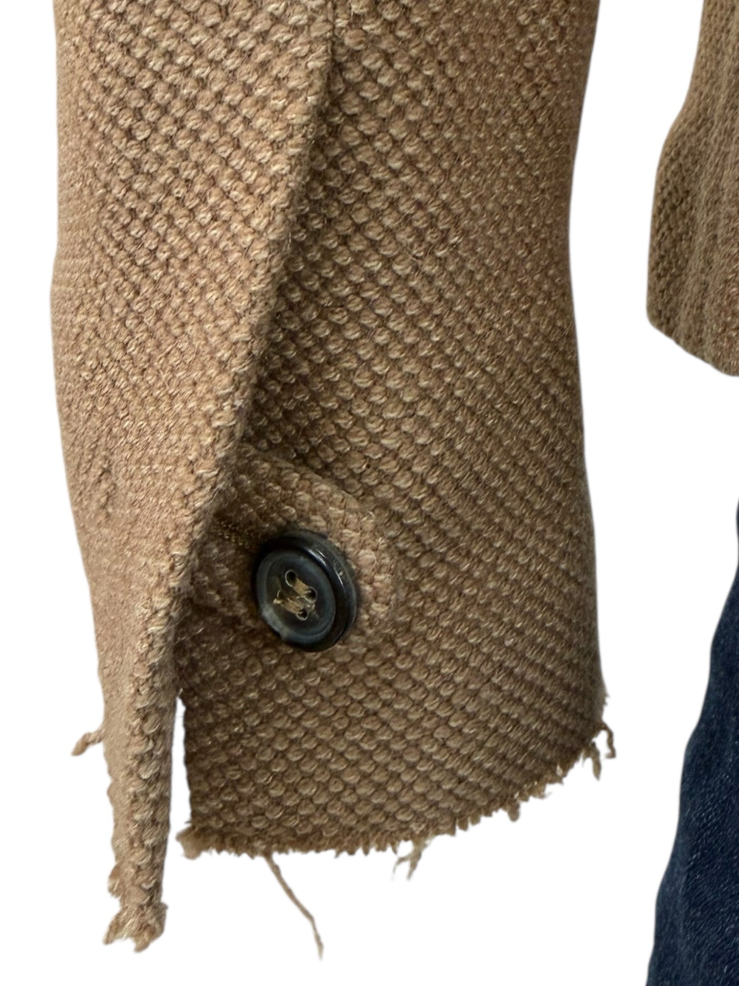 Piazza Sempione Brown Wool Blend Jacket Size 4