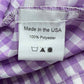 Hello Dobson Purple Gingham Check Mini Dress Size L