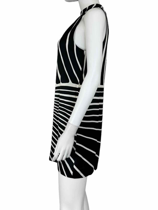 Trina Turk Black and White Halter Dress Size 2