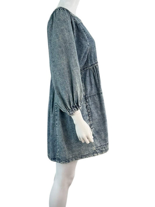 Free People NWT Blue Denim Mini Dress Size S
