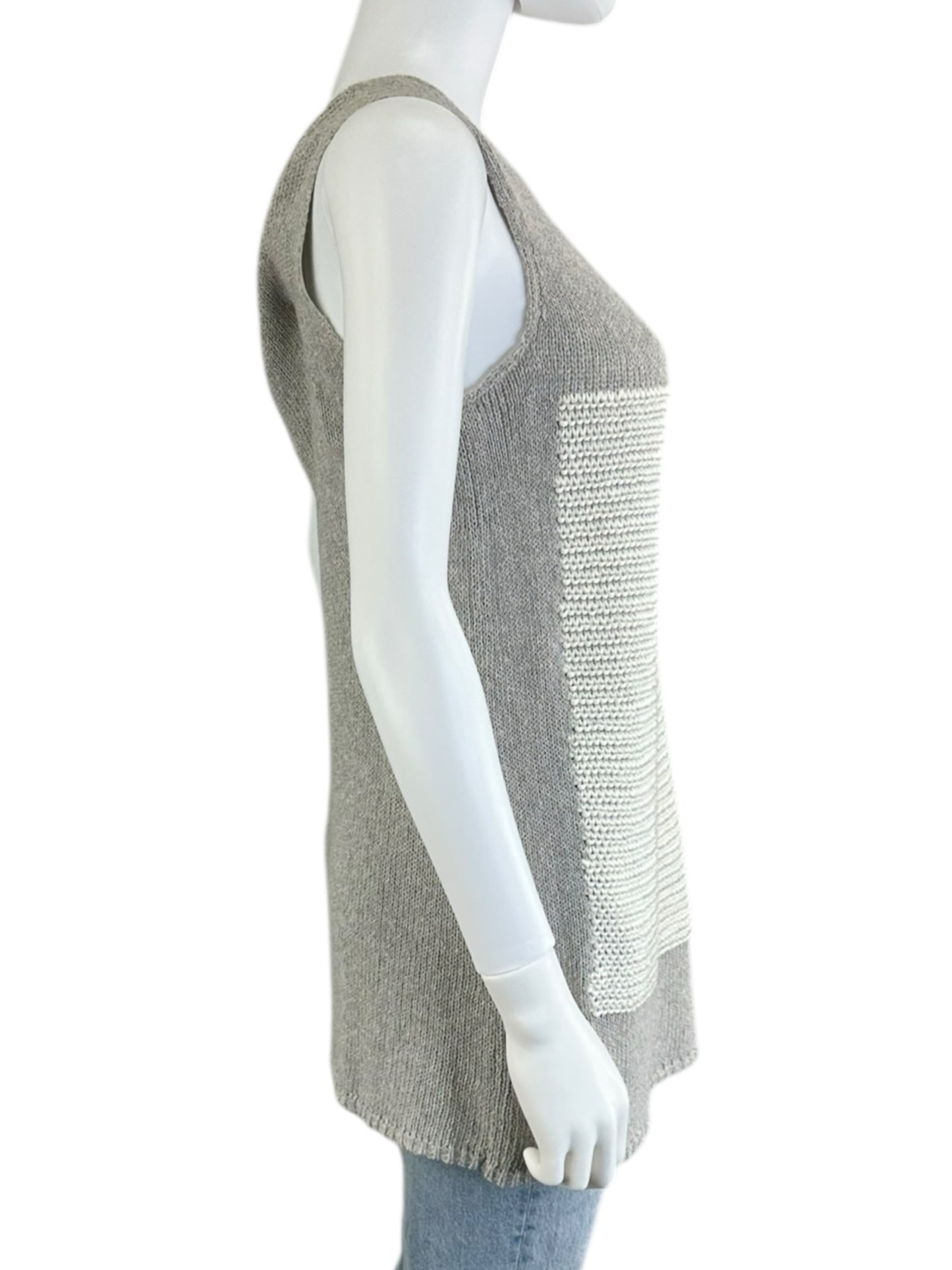 LAFAYETTE 148 NEW YORK Grey Knit Tank Size M