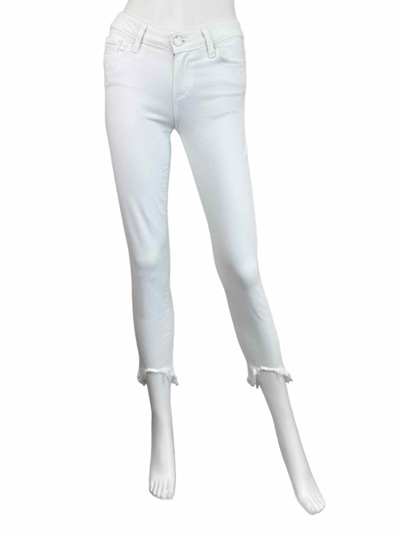 PAIGE White Verdugo Crop Jean Size 25