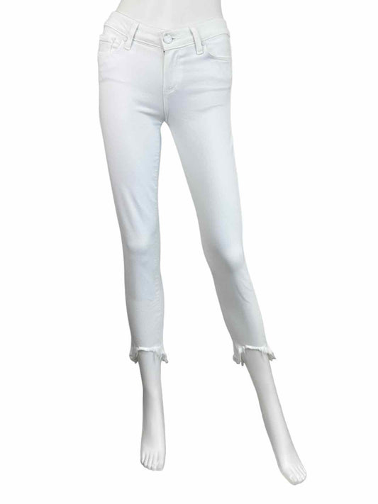 PAIGE White Verdugo Crop Jean Size 25