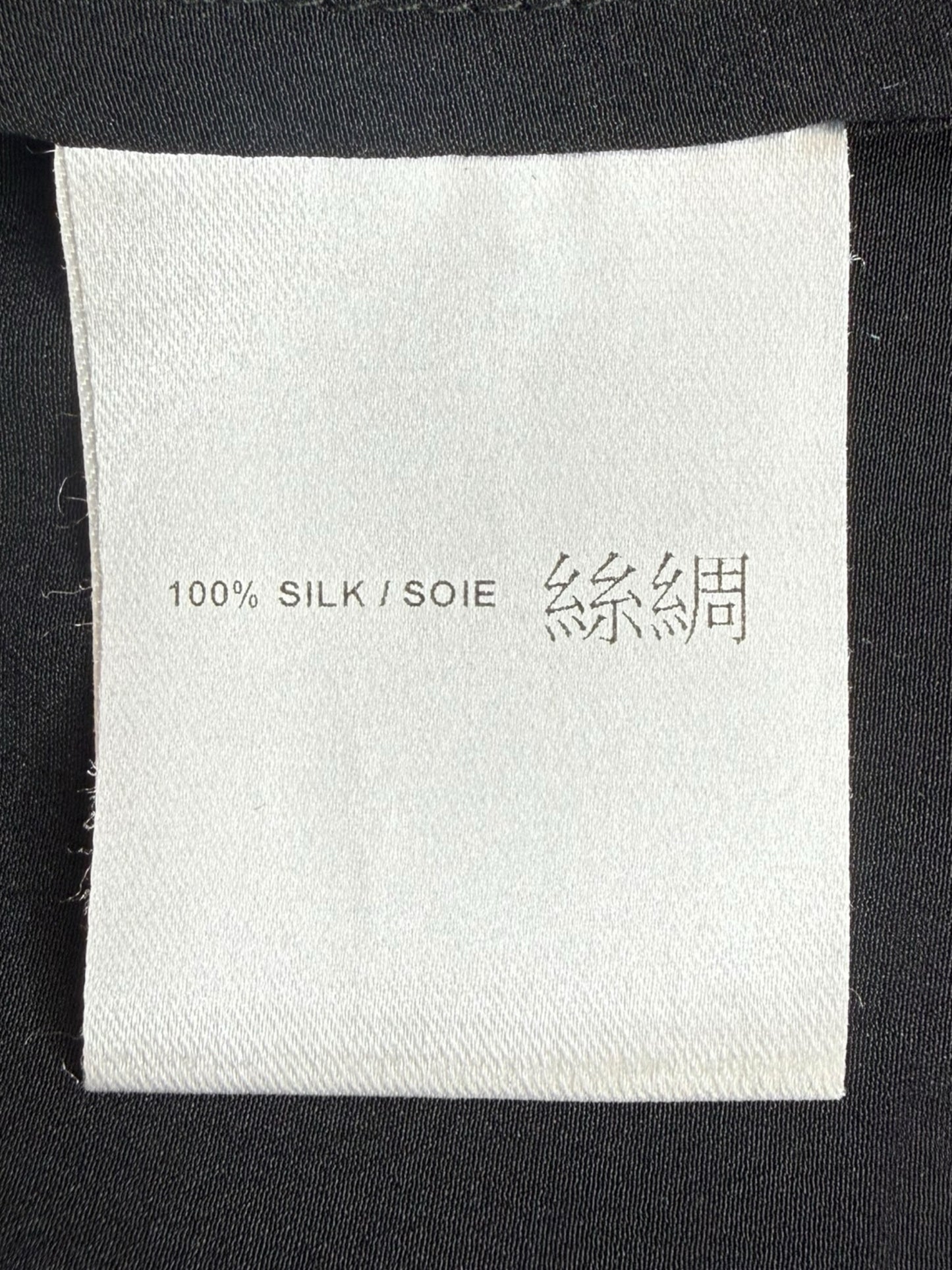 Judith & Charles Black 100% Silk Blouse Size 10