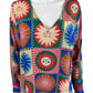 Johnny Was 100% Silk Lionora Sunshine Print Dress Size L