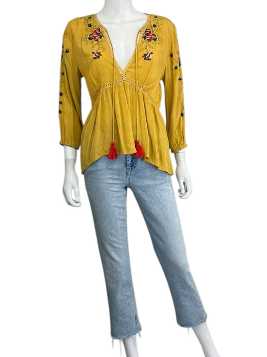 RAGA Yellow Blouse Size S