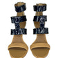 Tory Burch Danielle Caged Leather Sandal Pumps Size 8.5