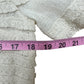 THE GREAT. Cream Cropped Lace Trimmed Blouse Size 0
