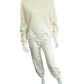 SABLYN Cream Sweatsuit Size XS 2 PC Knit Set