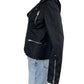 KUT from the Kloth Black Faux Leather Moto Jacket Size S