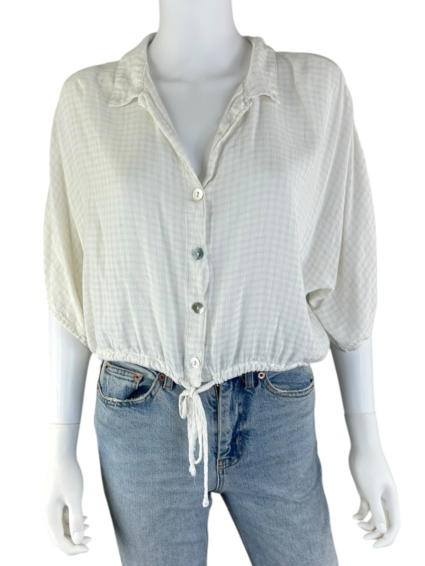 bella dahl White Button Down Size M