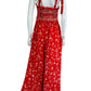 Free People Red Flowy Jumpsuit Size S
