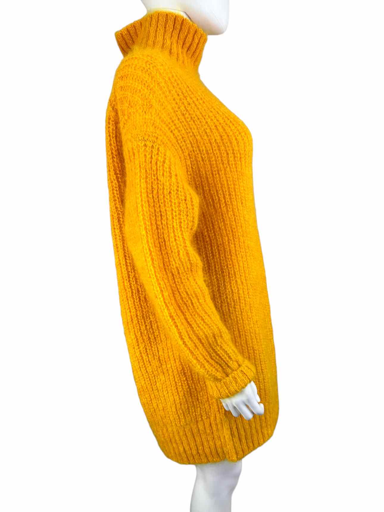 COS NWT Yellow Mohair Sweater Dress Size S