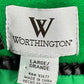 WORTHINGTON Wool Blend Green Pea Coat Size L