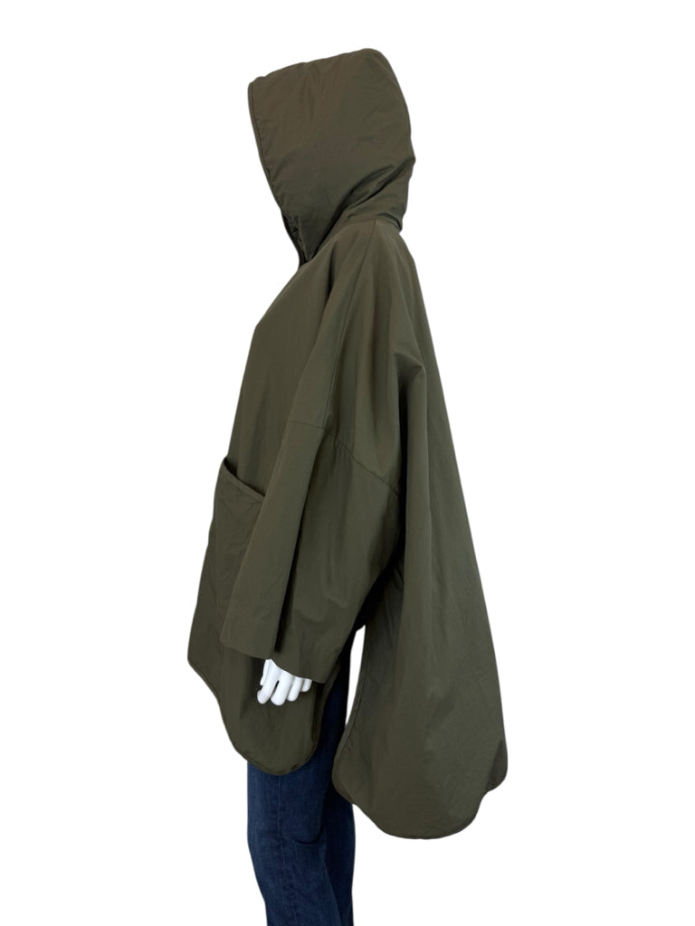 Toast x Lavenham Olive Hooded Poncho Size O/S