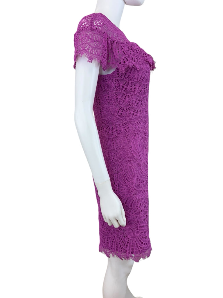 TRINA TURK Purple Mai Tai Lace Cocktail Dress Size 4