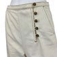 Tory Burch Cream Twill High Waisted Wide Leg Pants Size 6