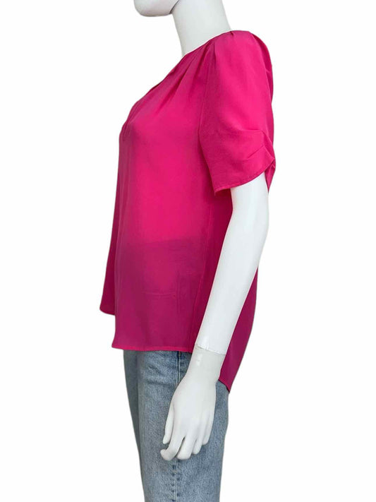 joie Hot Pink Silk Blouse Size S