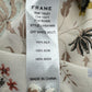 FRAME Cream Silk Floral Print Blouse Size S