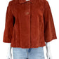 Coldwater Creek Rust Orange Suede Jacket Size M