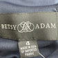 Betsy & Adam NWT Navy Cocktail Sheath Dress Size 4
