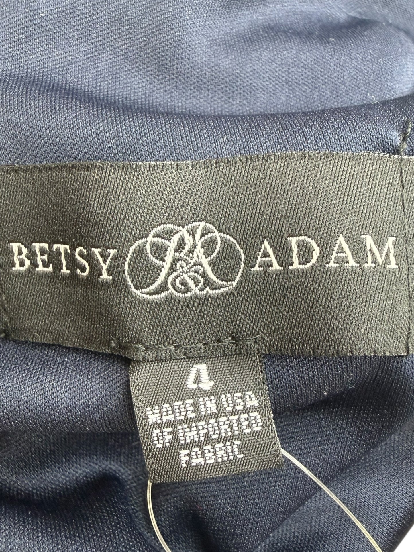 Betsy & Adam NWT Navy Cocktail Sheath Dress Size 4