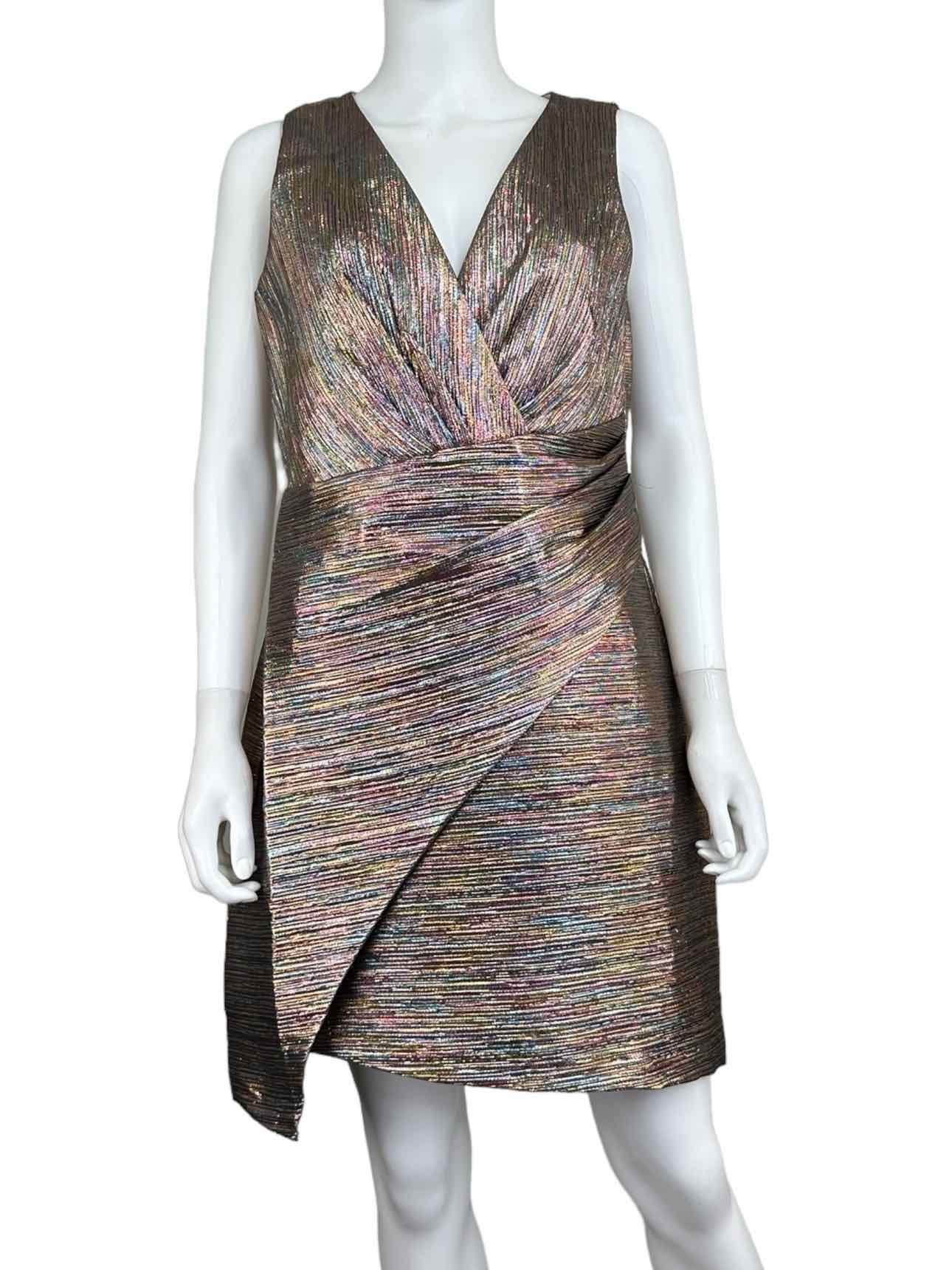 GIANNI BINI NWT Metallic Cocktail Dress Size L