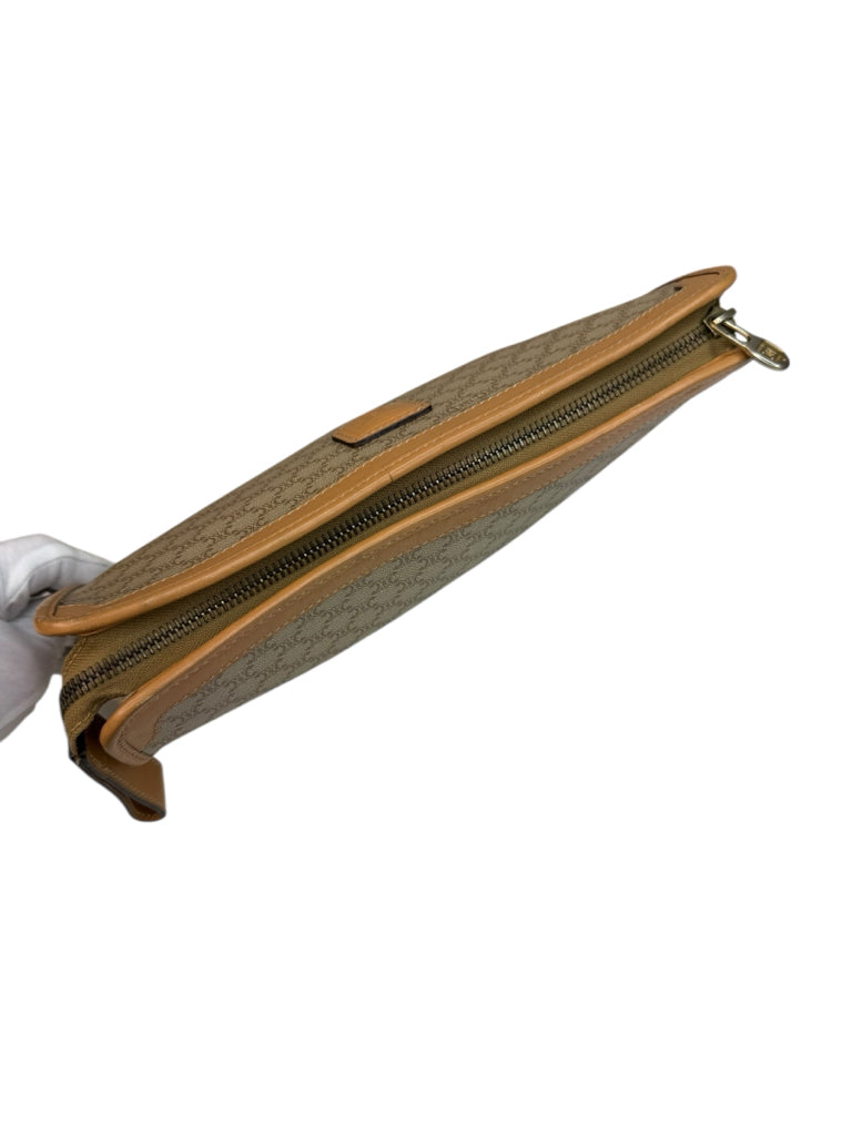 CELINE Vintage Beige Macadam Clutch