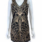 CHELSEA & VIOLET NWT Black Mesh Sequin Tunic Size M