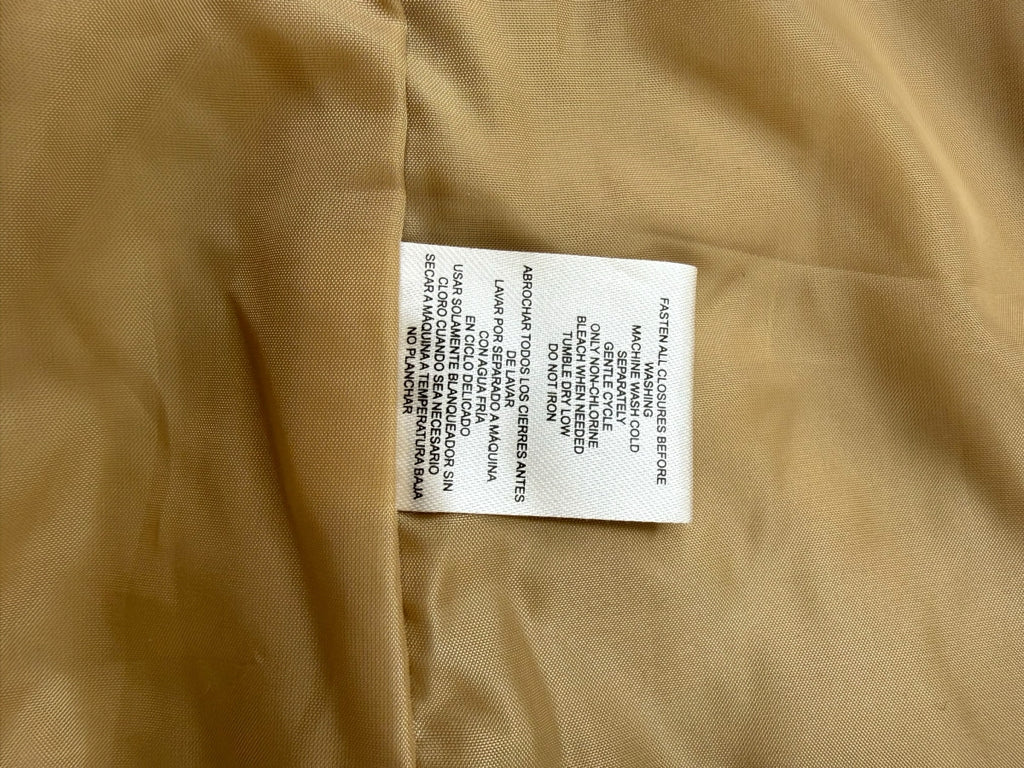 LANDS' END Tan Quilted Puffer Vest Size L