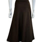 Talbots Brown Wool Midi Skirt Size M