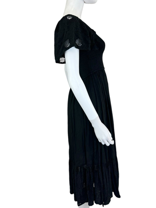 Seen Worn Kept Black Midi Dress Size S