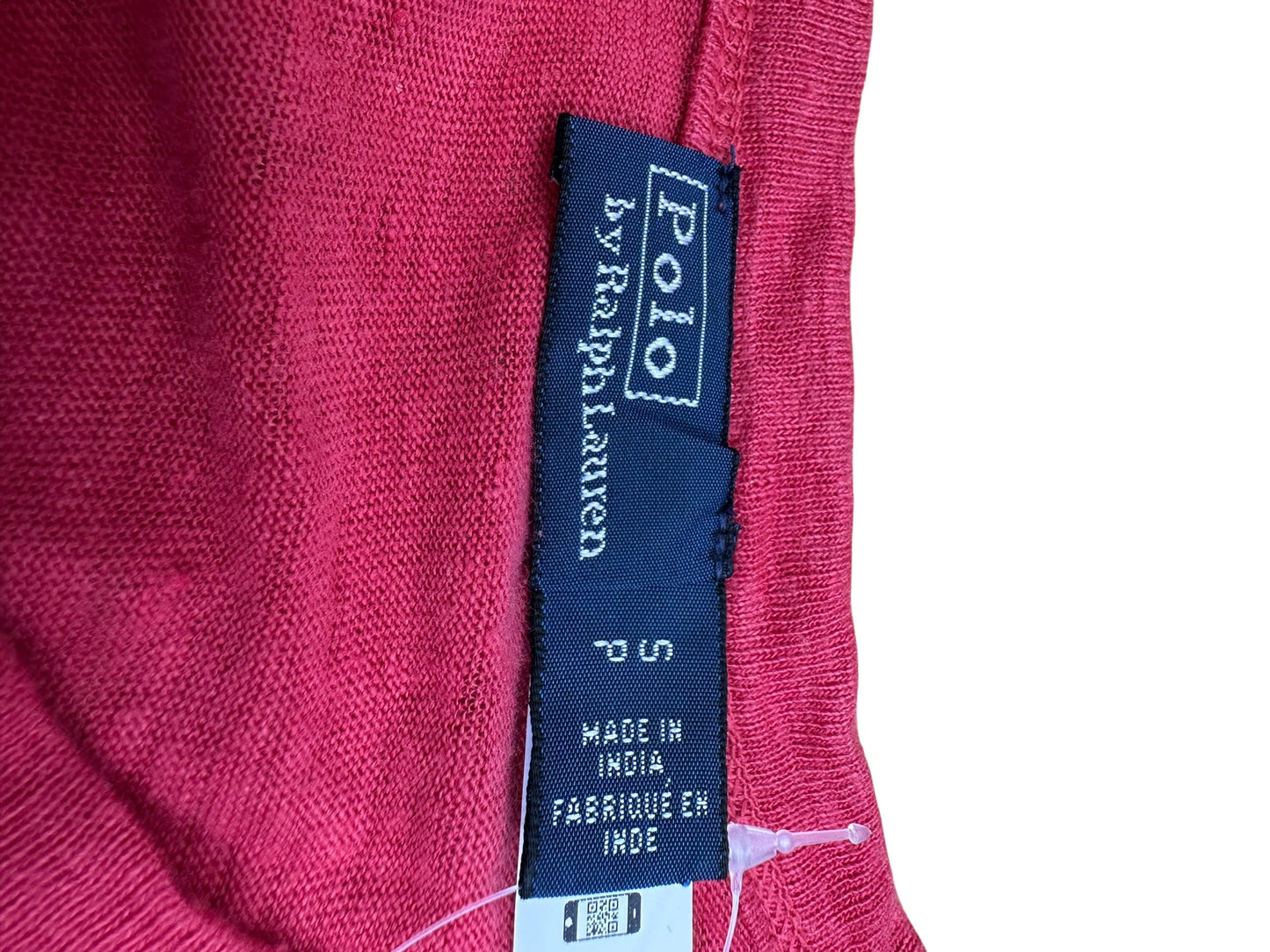 POLO by Ralph Lauren Red 100% Linen Knit Maxi Dress Size S