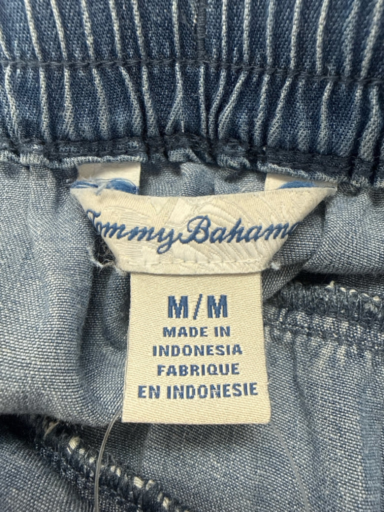 Tommy Bahama Blue Chambray O'Lei Linen Blend Mini Size M