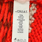 the great. Red Folk Wool Knit Sweater Size 1