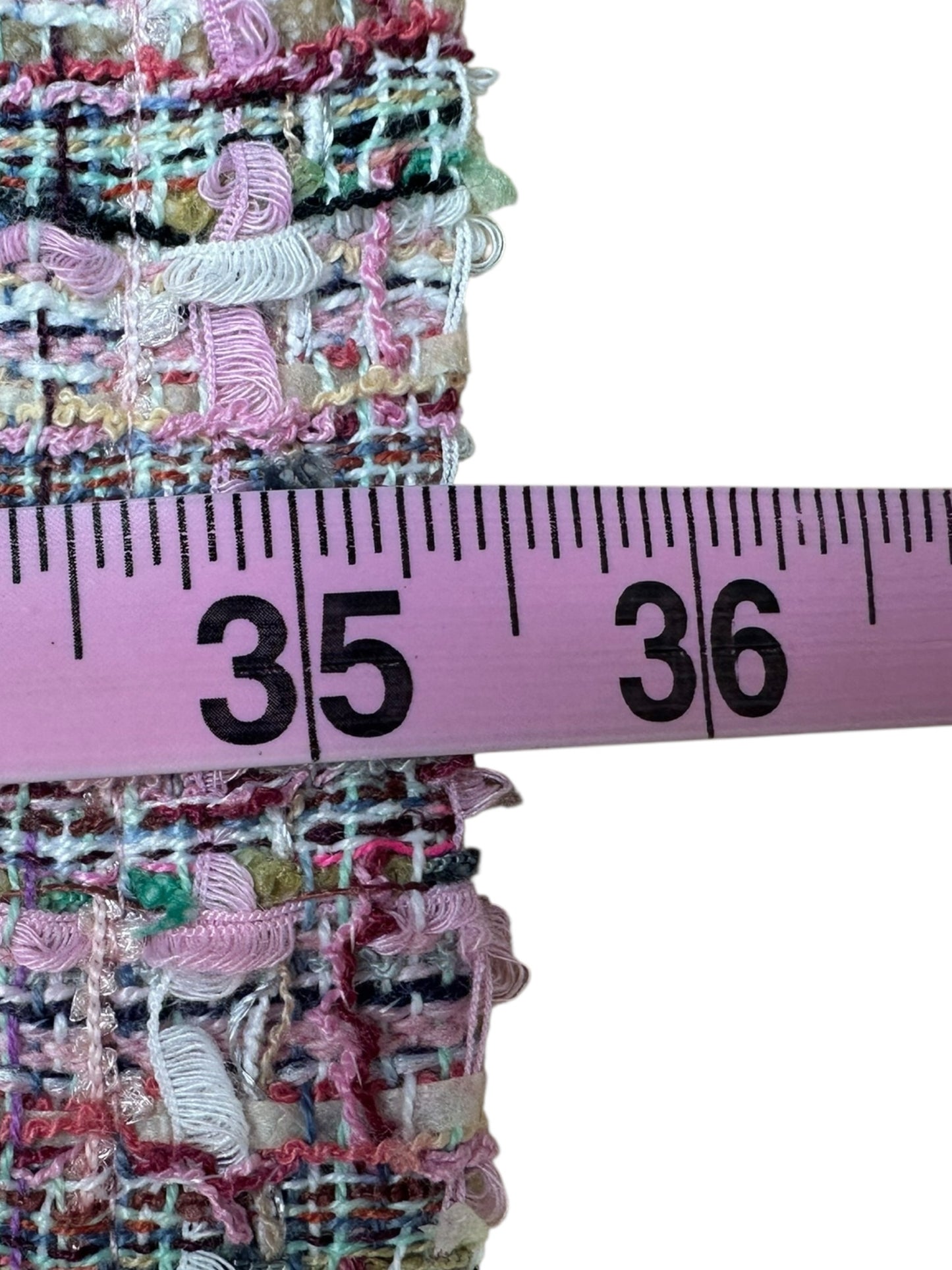 VOY Pink Tweed Mini Dress Size L