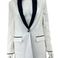EQUIPMENT NWT White Quincy Tuxedo Blazer Size 00