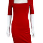 mango NWT Red Bodycon Mini Dress Size 4