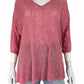 EILEEN FISHER Pink 100% Linen Sweater Size S