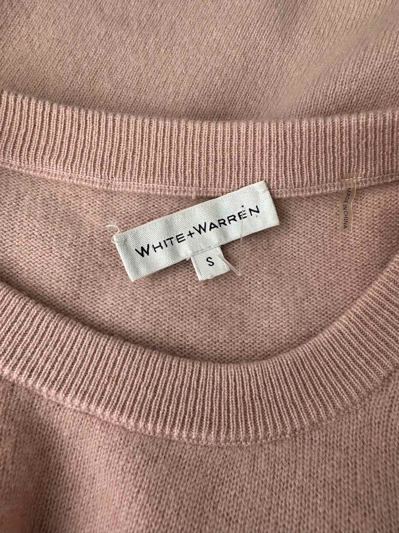 WHITE + WARREN Pink 100% Cashmere Sweater Size S