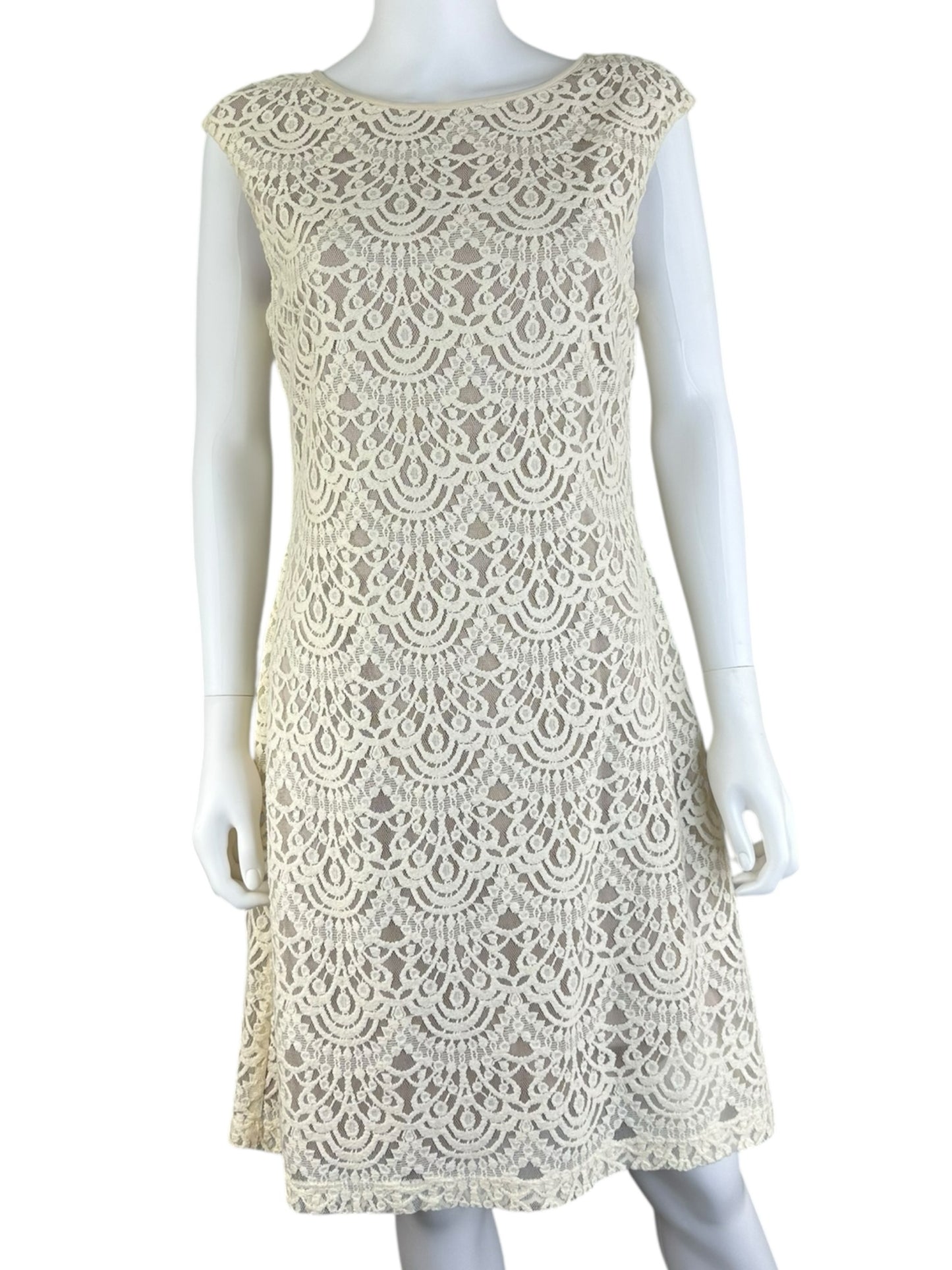 Jessica Howard NWT Ivory Lace Mini Dress Size 10