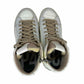 P448 White Leather Skate High Top Sneakers Size 38