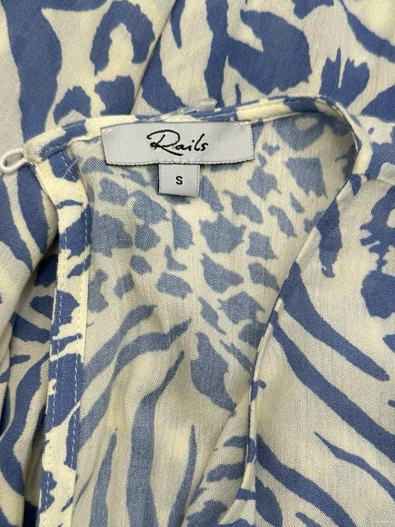 Rails blue and white zebra print Dress Size S