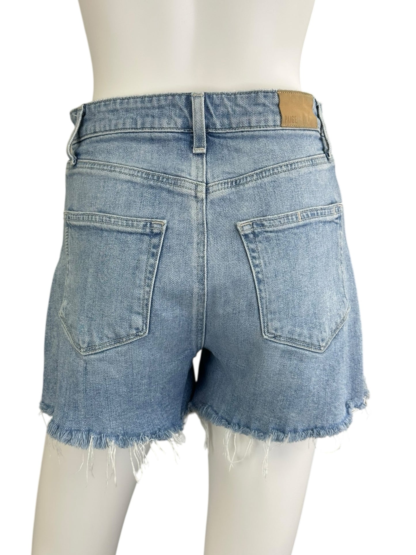 PAIGE Light Wash Denim Shorts Size 27