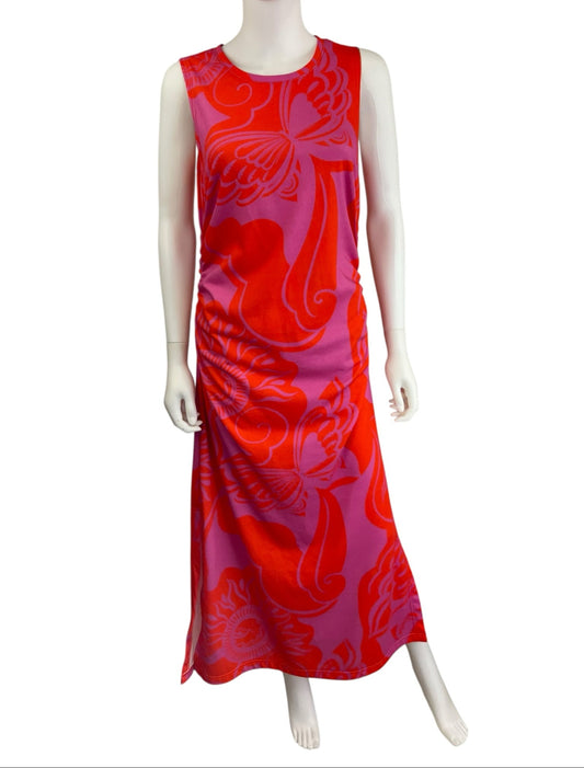 Alden Adair NWT Red Print Maxi Dress Size S