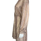 SELF CONTRAST NWT Rose Gold Mini Dress Size L